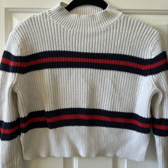 Striped White Sweater - Picture 2 of 4